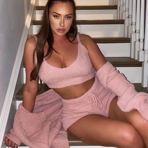 Fashion nova cozy set pink 3 piece